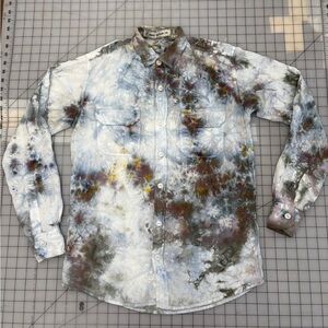 Iced dyed Button-up Shirt